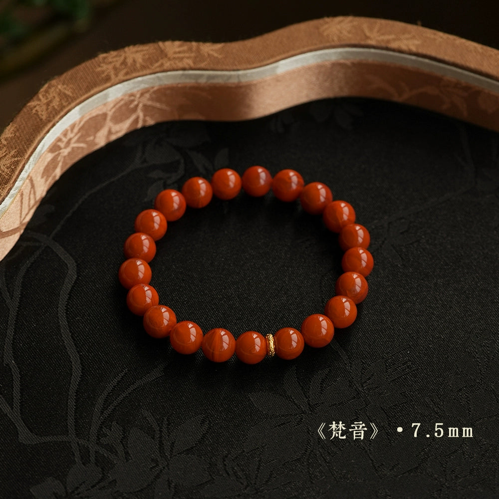 genuine natural southern red agate bracelet