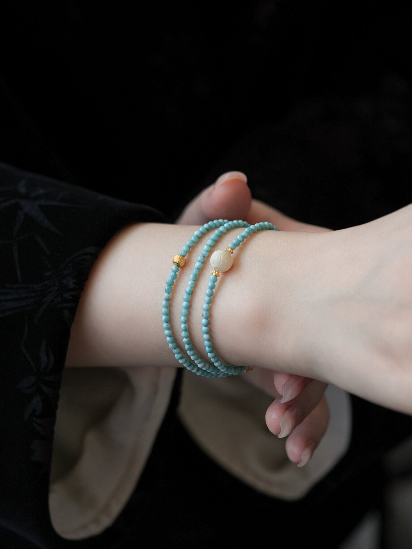 natural raw turquoise bracelet