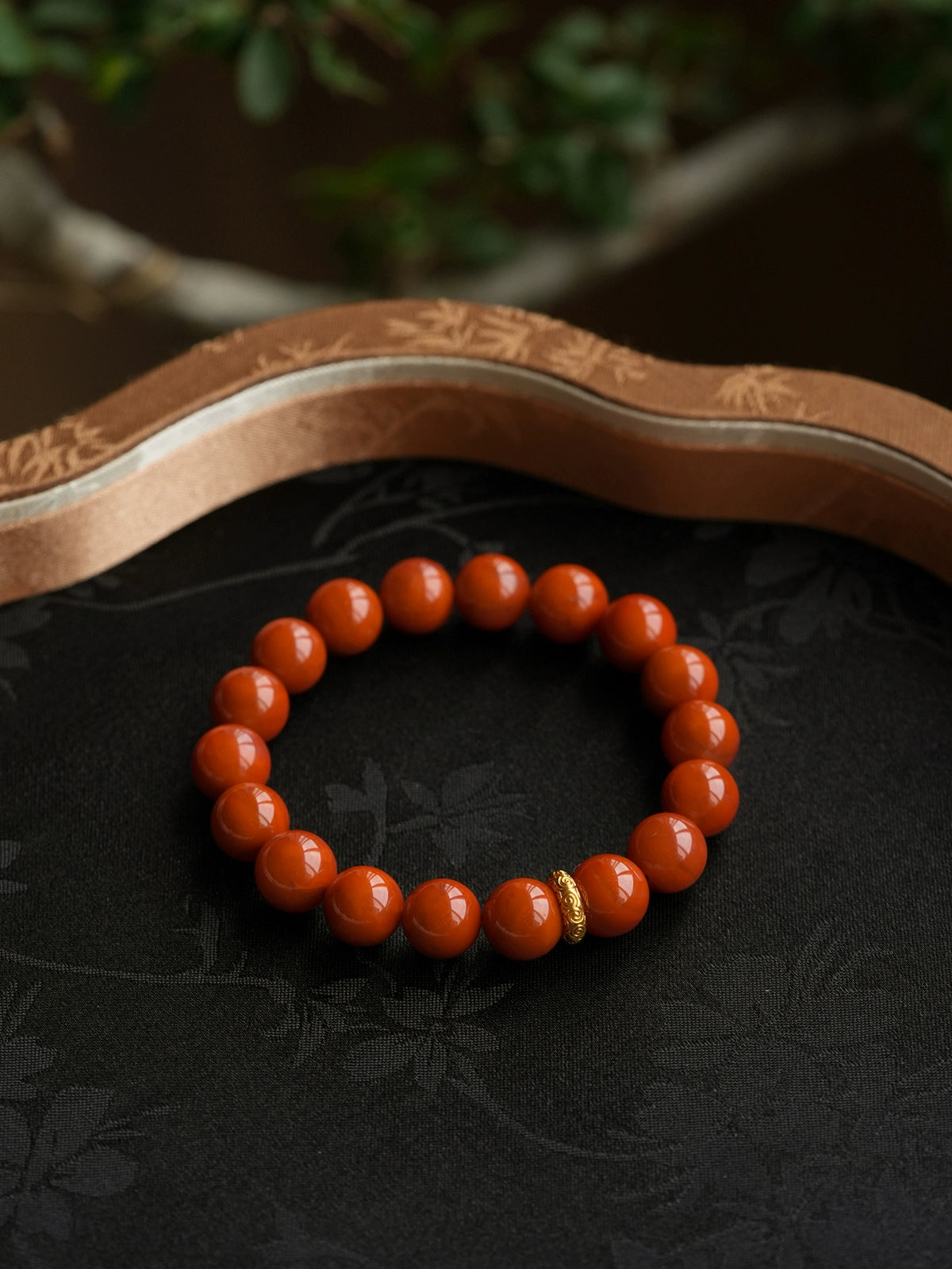 genuine natural southern red agate bracelet