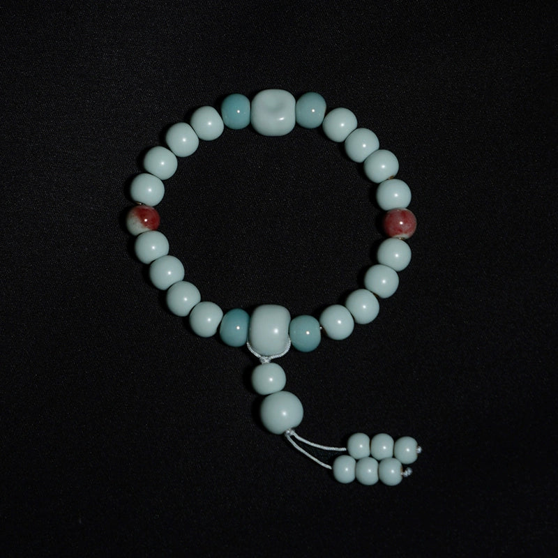 Benevolence blessing Ru kiln Wan Tang bracelet
