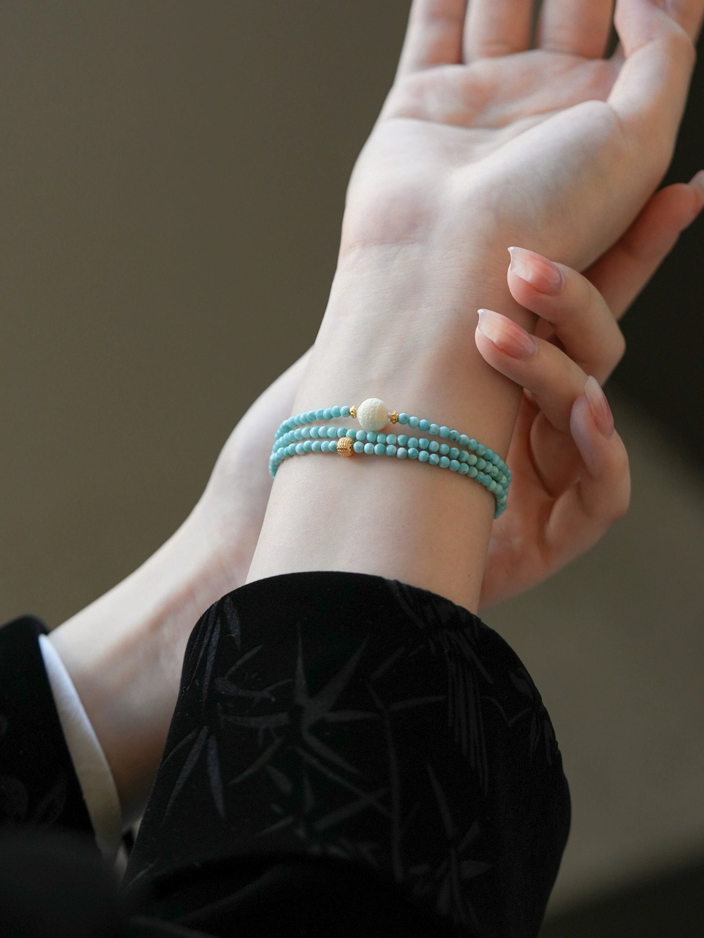 natural raw turquoise bracelet